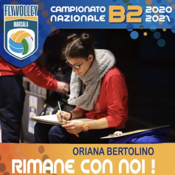 Fly Volley Marsala : Riconfermata Oriana Bertolino
