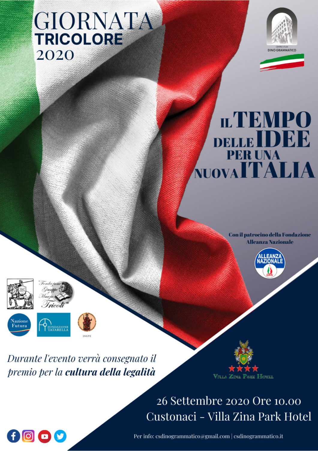 «Il Tempo delle Idee» alla «Giornata Tricolore 2020»