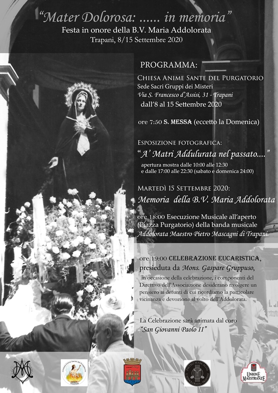 Trapani prenderanno vita gli eventi “Mater dolorosa…in memoria”
