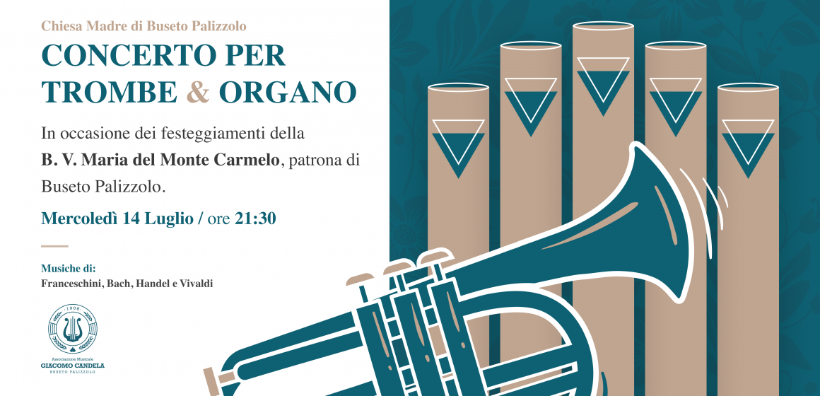 Buseto Palizzolo, mercoledì 14 concerto per trombe ed organo Buseto Palizzolo, mercoledì 14 concerto per trombe ed organo