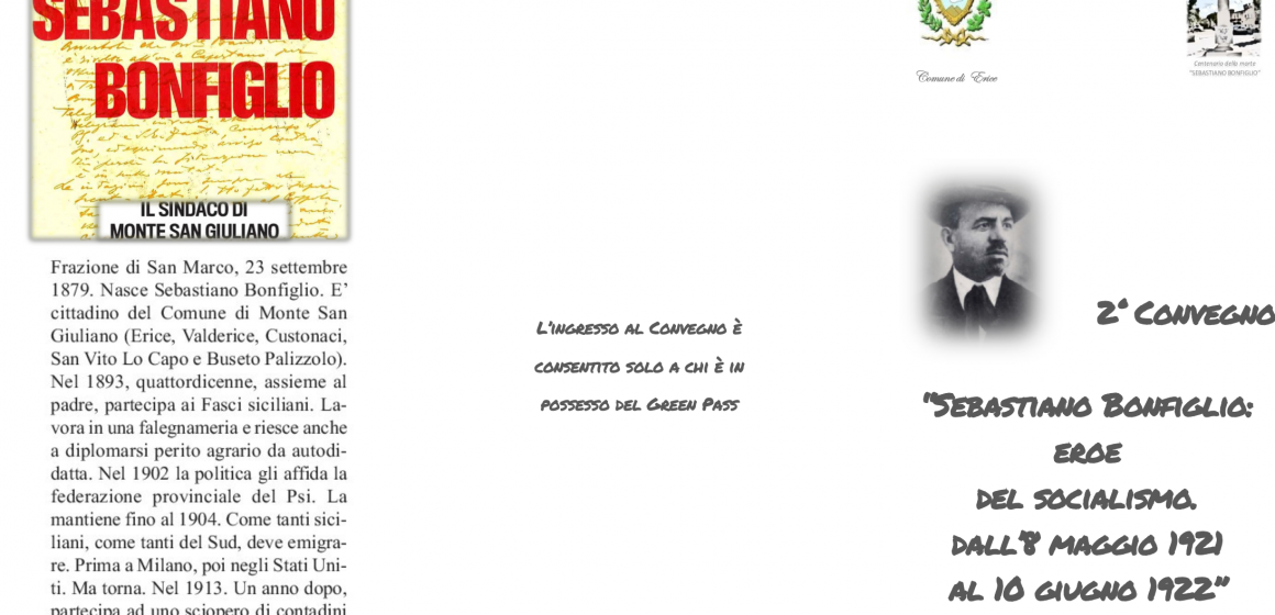 Gli eventi per le Celebrazioni per il Centenario della morte Sebastiano Bonfiglio