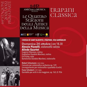 La stagione concertistica degli Amici della Musica di Trapani si fa … in quattro.